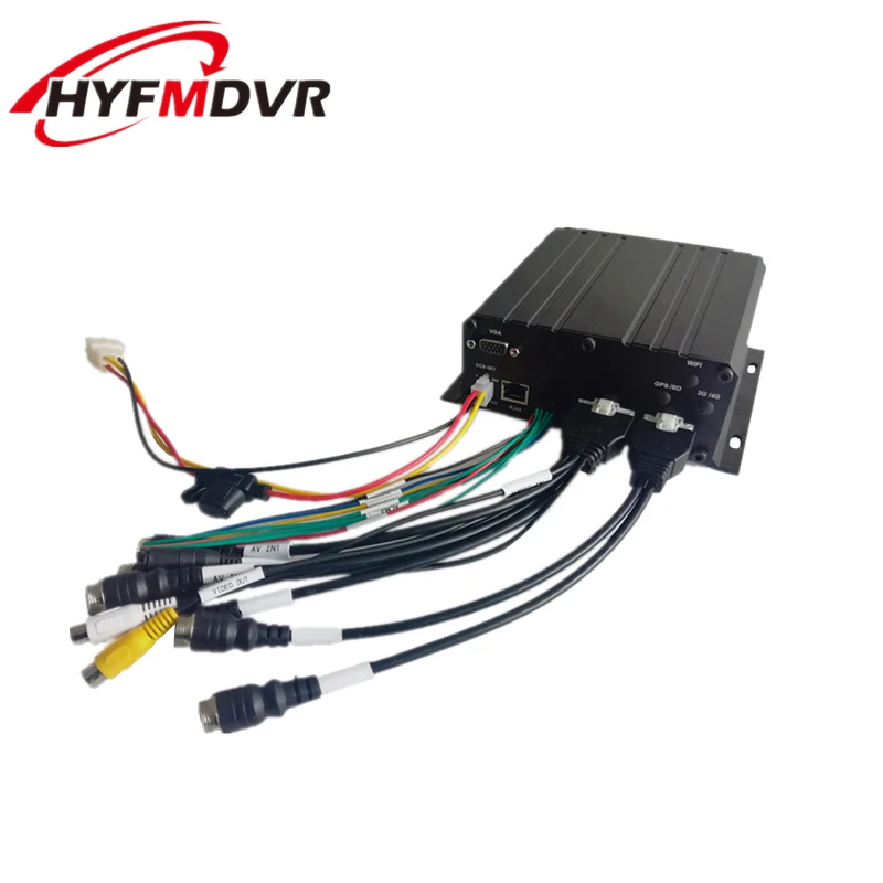 HYF MDVR The factory develops AHD 8CH hard disk truck MDVR remote video monitoring host + temperature sensor detection