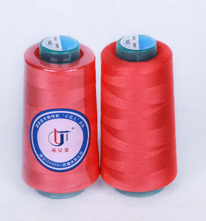 Factory Supply custom 40/2 40/3 500y Dyed Spun 100% Polyester Sewing Thread