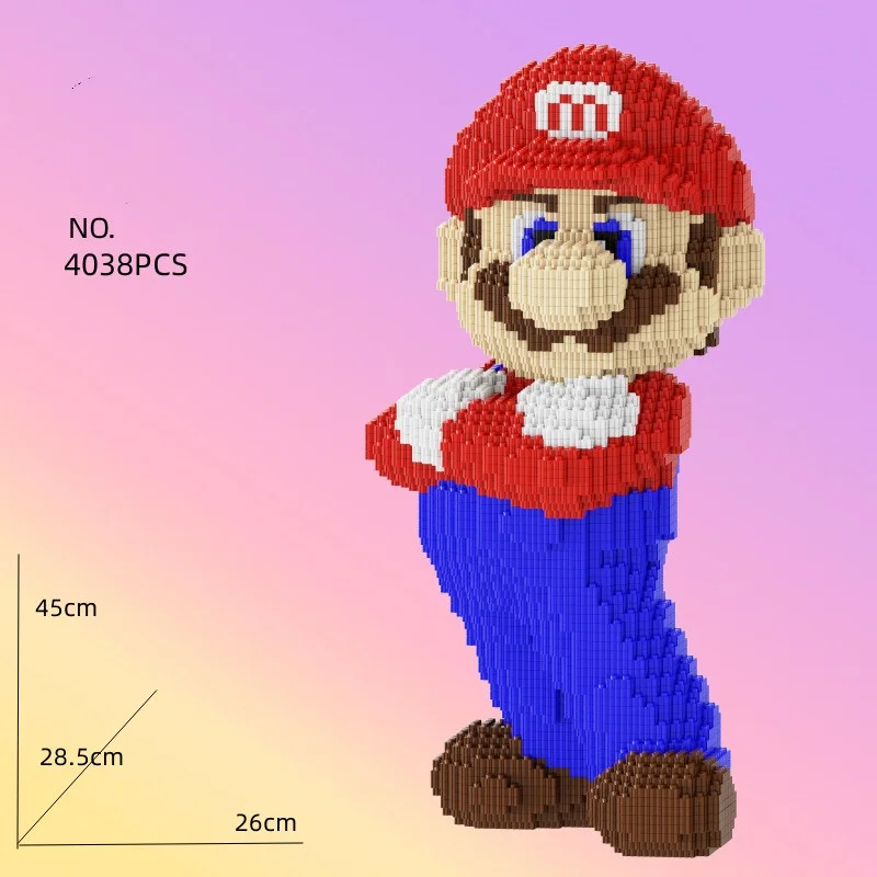 Cartoon Assembly Connection Building Toys Super Mari Luigi Anime Collection Yoshi Juguete Kids Toy New Year Gift Kids Present