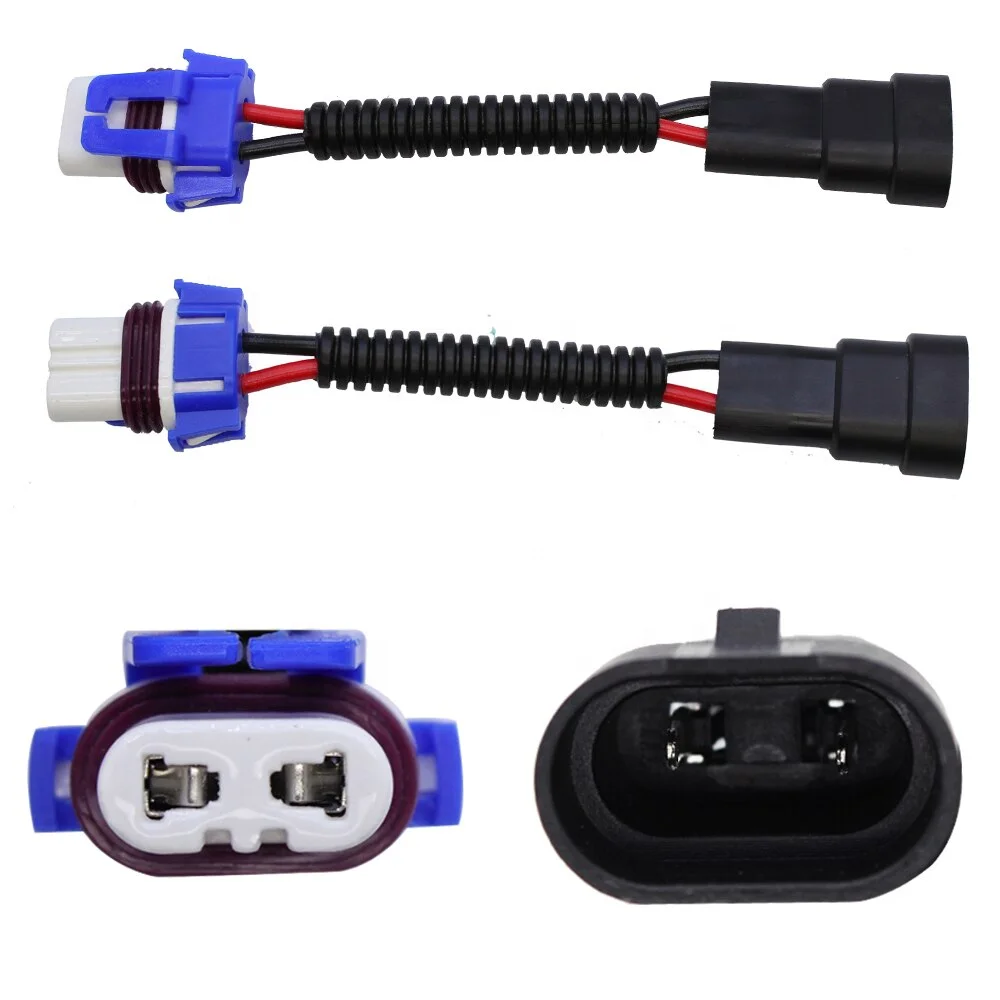 9005 HB3 To 9006 HB4 Socket Pigtail Wiring Harness Wire Connector For Headlights or Fog Lights
