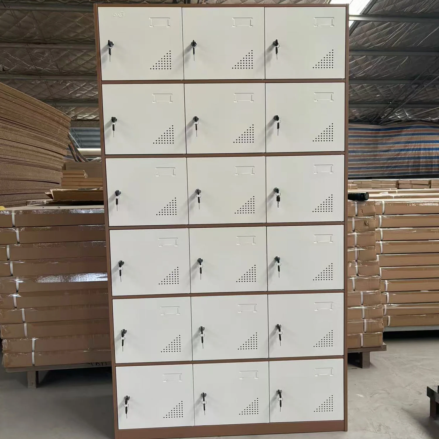 manufacturer wholesale price steel locker cabinet metal school storage 6 9 12 15 18 door gym locker white industrial lockers