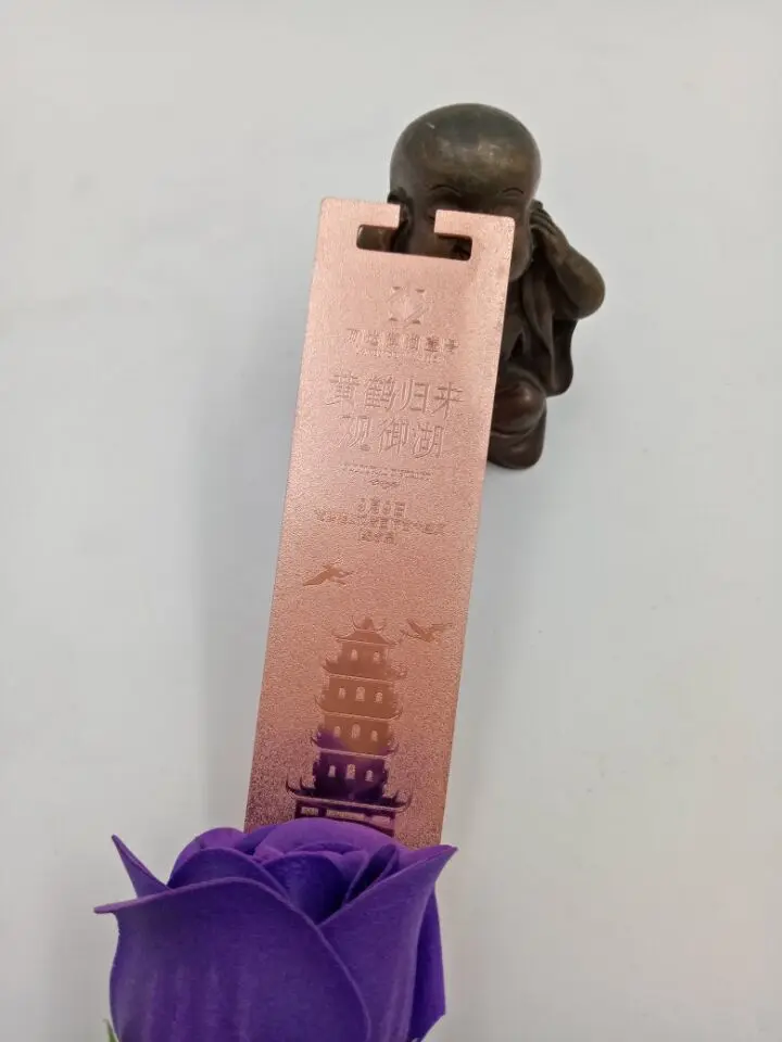 Wholesasale Rose Gold Metal Bookmarks For Books
