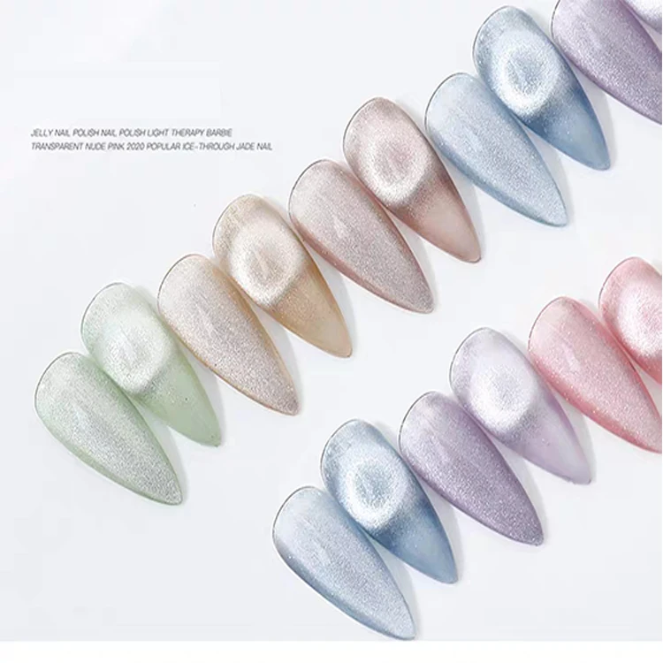 Magnetic cat nail polish Glitter super shiny cat eye UV gel polish free samples private label factory supplier