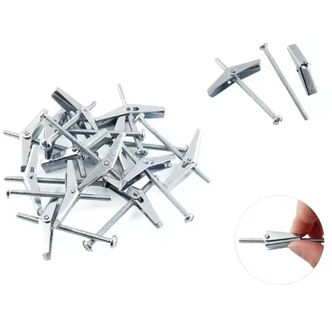 Heavy-Duty Metal Hollow Wall Toggle Bolts with Wing Nut Drywall Toggle Bolts and Screws Drywall Anchors and Screws Kit