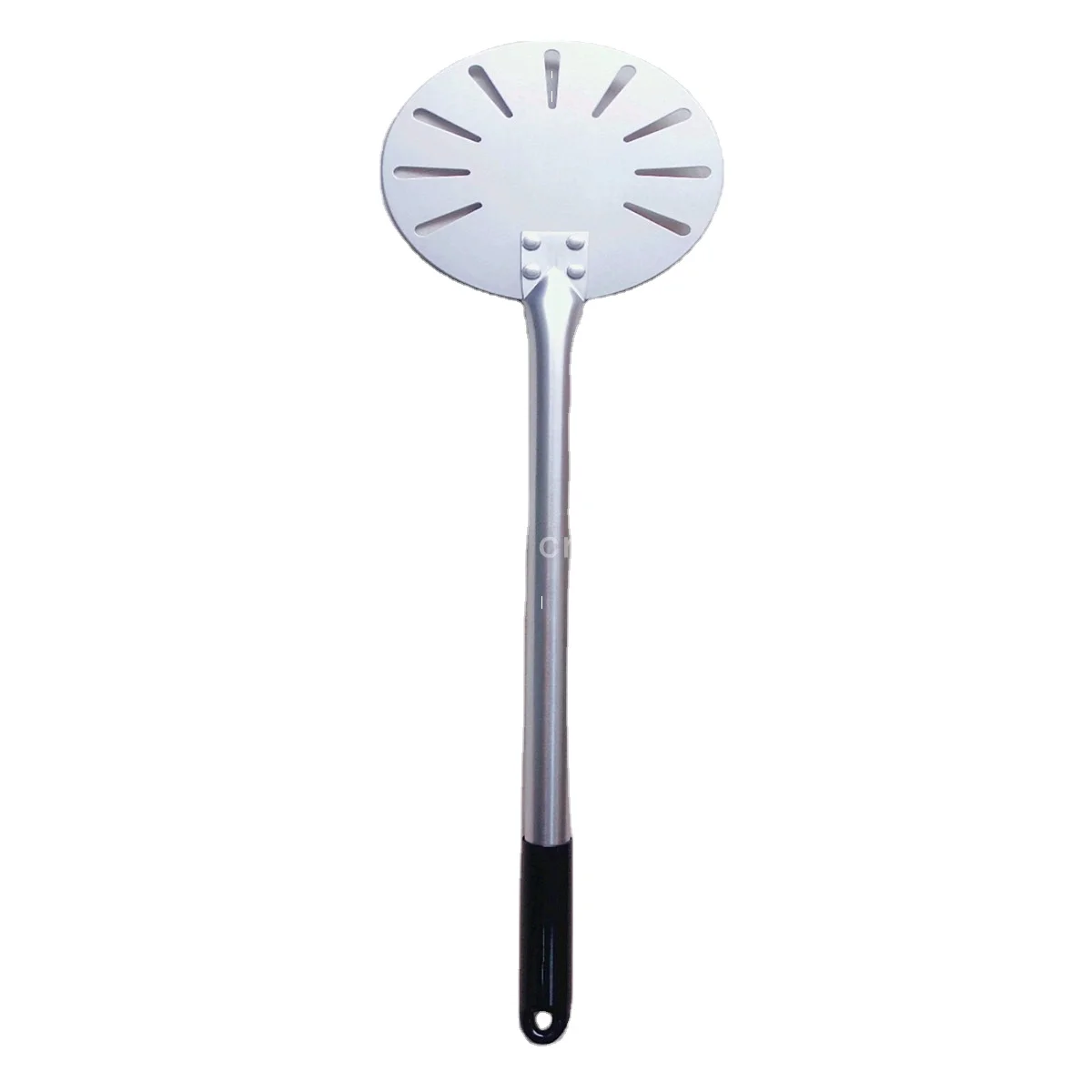 Good Quality Round Perforated Diameter 7' Aluminum Alloy Blade Pizza Peel User Friendly Perforated Pizza Shovel Accessories