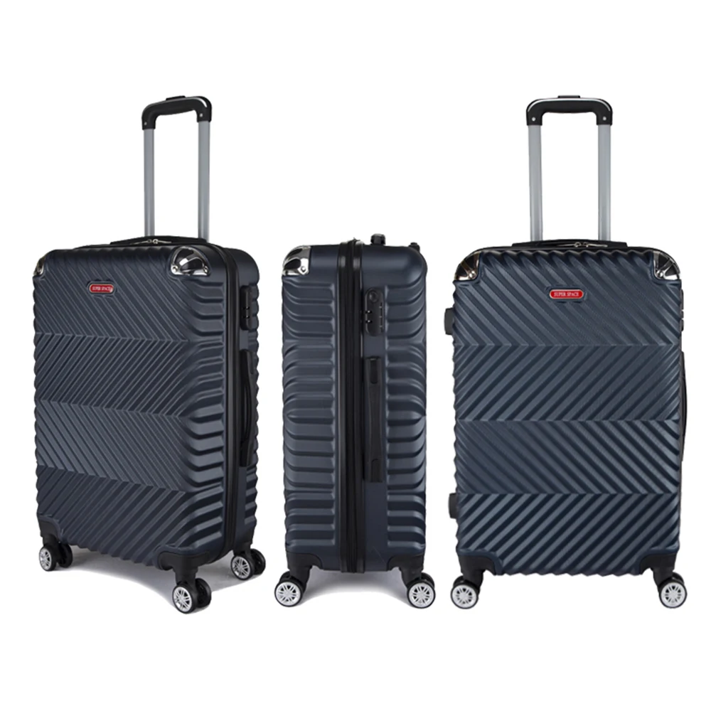 Lightweight 3 Piece Luggage Set ABS Trolley Suitcase Spinner Hardshell Suitcases