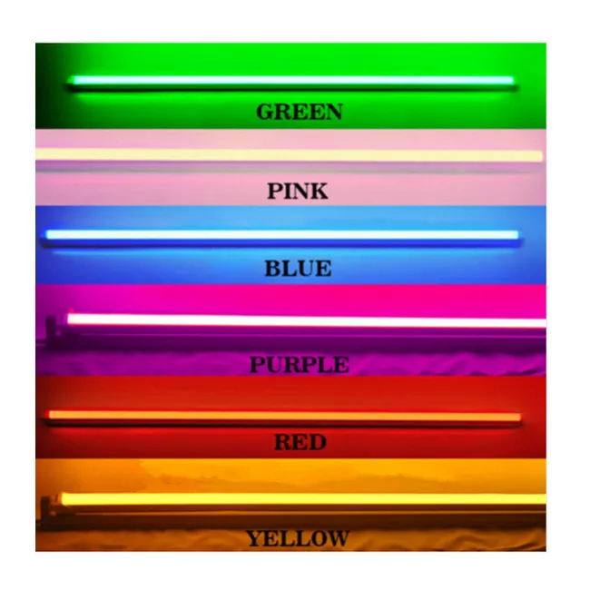 Wholesale New Design High Cri90 60cm18w Led Fluorescent Red Green Blue Color Tube Light Color Changing Led Tube T8 Light