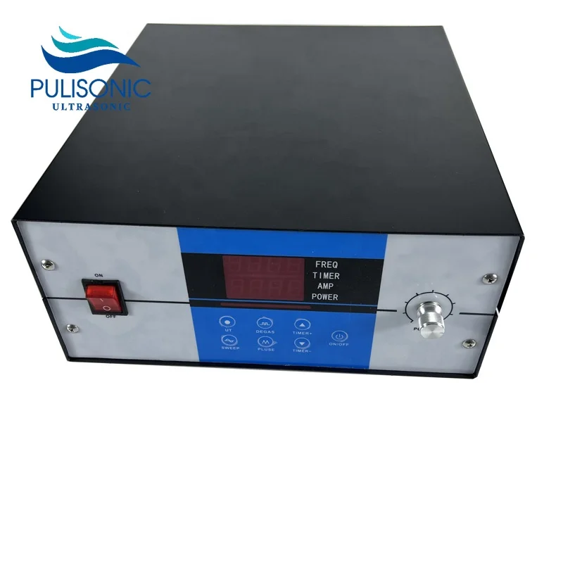 Pulisonic низкозвуковой переменной частоты цифровой ультразвуковой пьезоэлектрический генератор 600 Вт для чистящих деталей оборудования