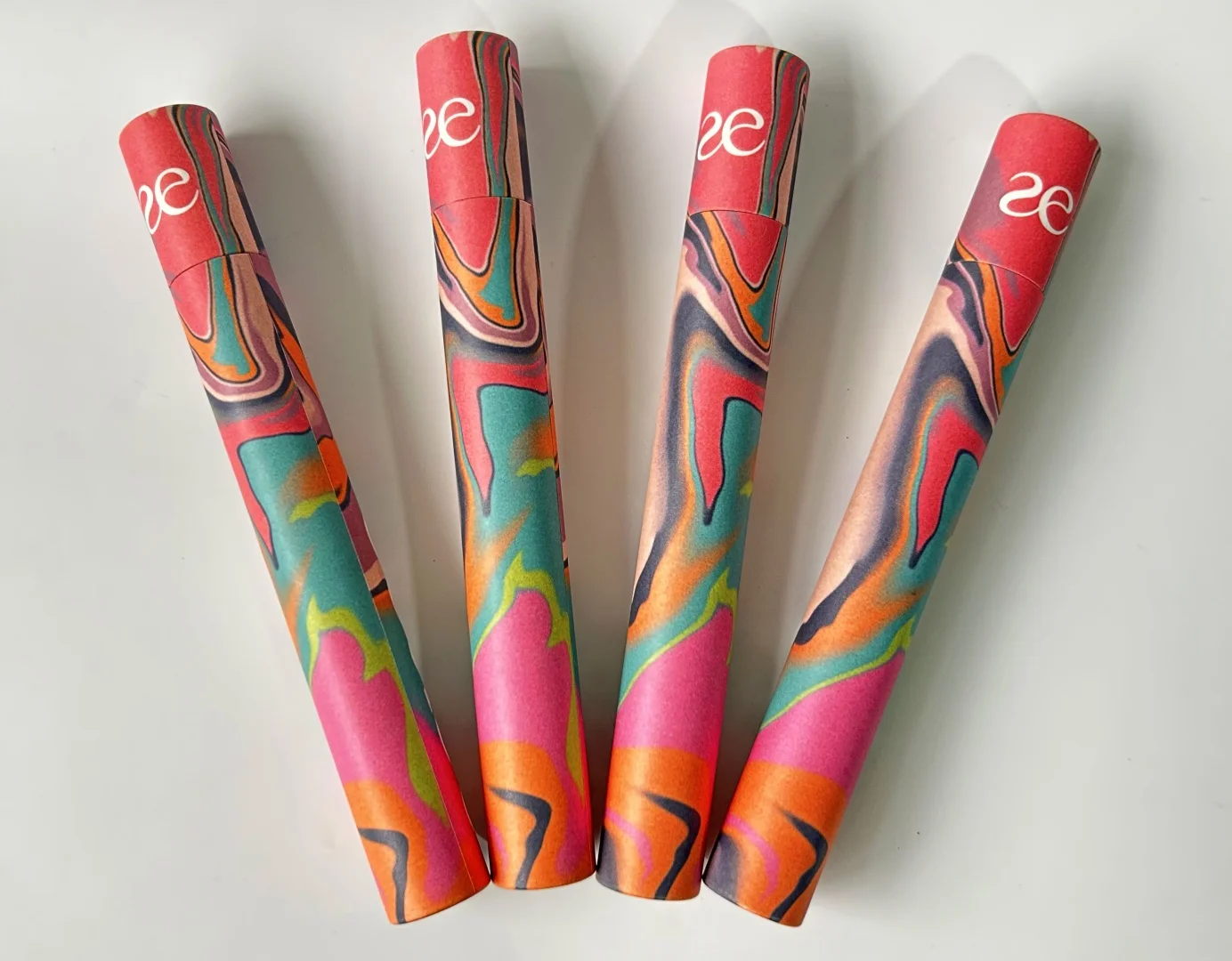 Eco friendly incense sticks Cylinder package box, colorful Round Poster packaging tube