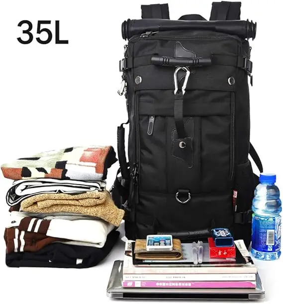 Unisex Convertible Backpack with RFID Waterproof Shockproof Office Computer & School Use Laptop Bag with Pockets Zipper Closure