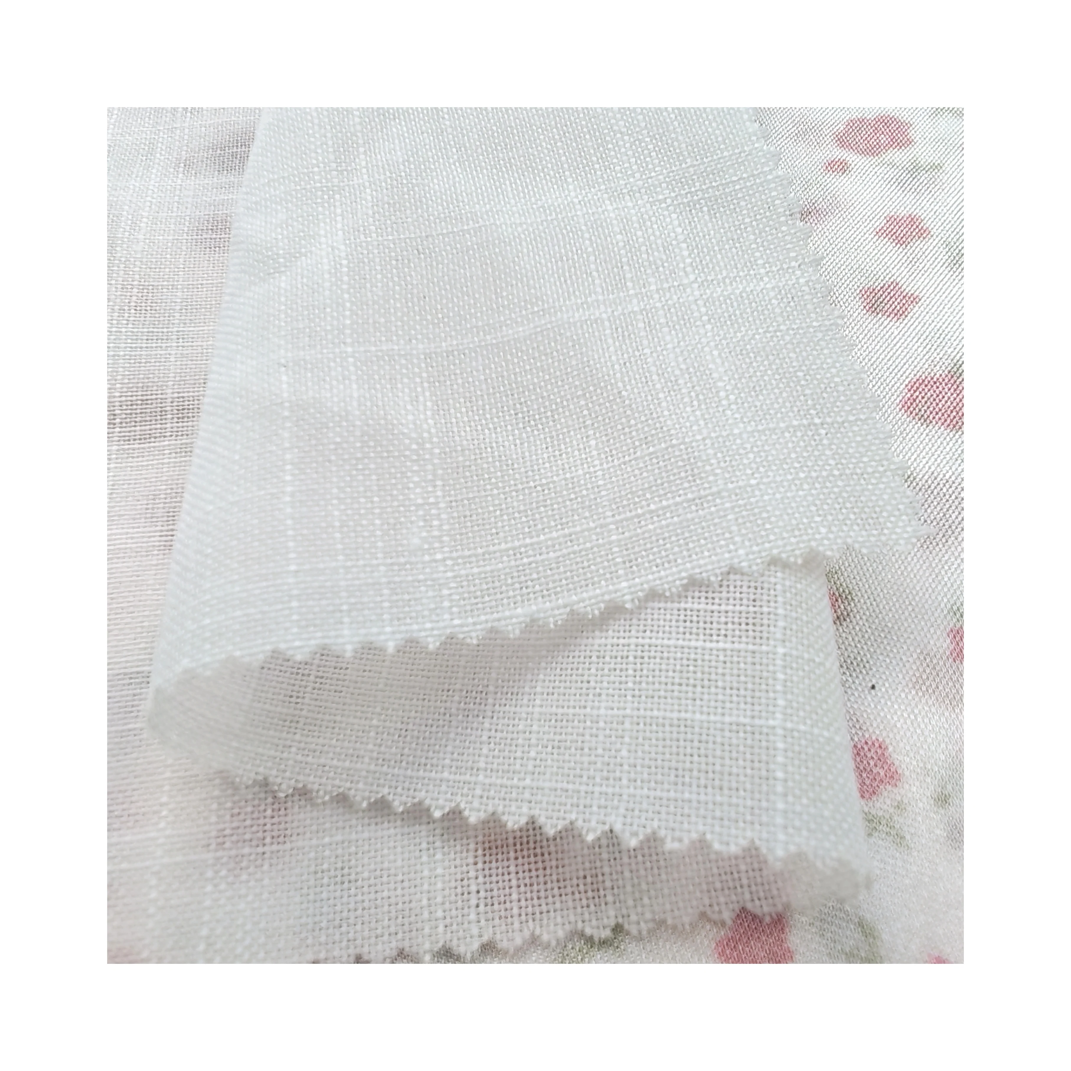 New Arrival High Quality 95gsm polyester imitated hemp bamboos Printed Pattern Fabric for dress