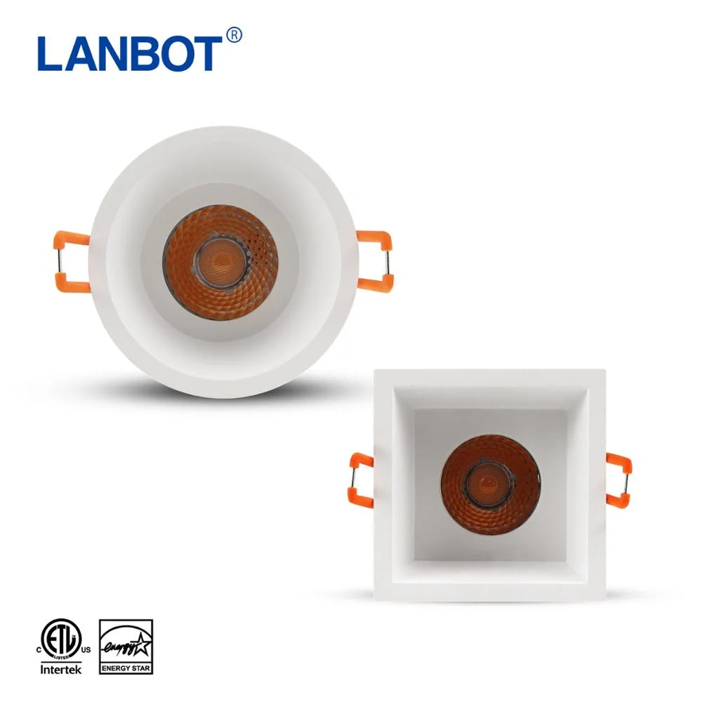ETL Anti-glare Regressed Downlight Mounted CRI90 Architectural Commercial Dimmable LED Modular Downlight