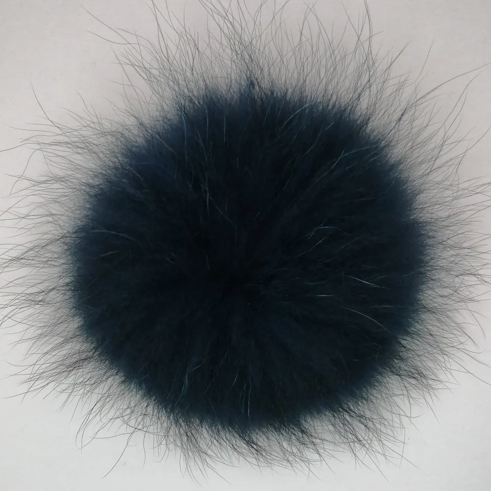 Fluffy Large 15cm Raccoon Fur Pompom for Beanie Hats