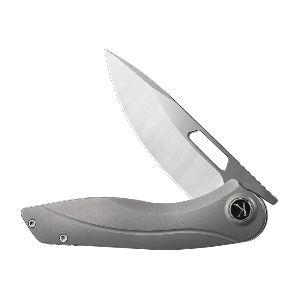 M390 Blade Titanium Alloy Handle Tactical Folding Knife Tactical Knives Stainless Steel Outdoor Pocket Knife with Belt Clip