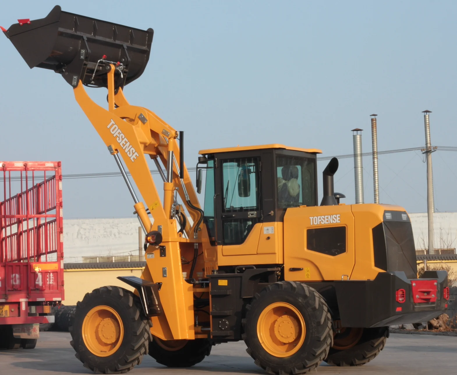 with quick change wheel loader Chinese brand  hydraulic filter with dumping height 2900mm loader