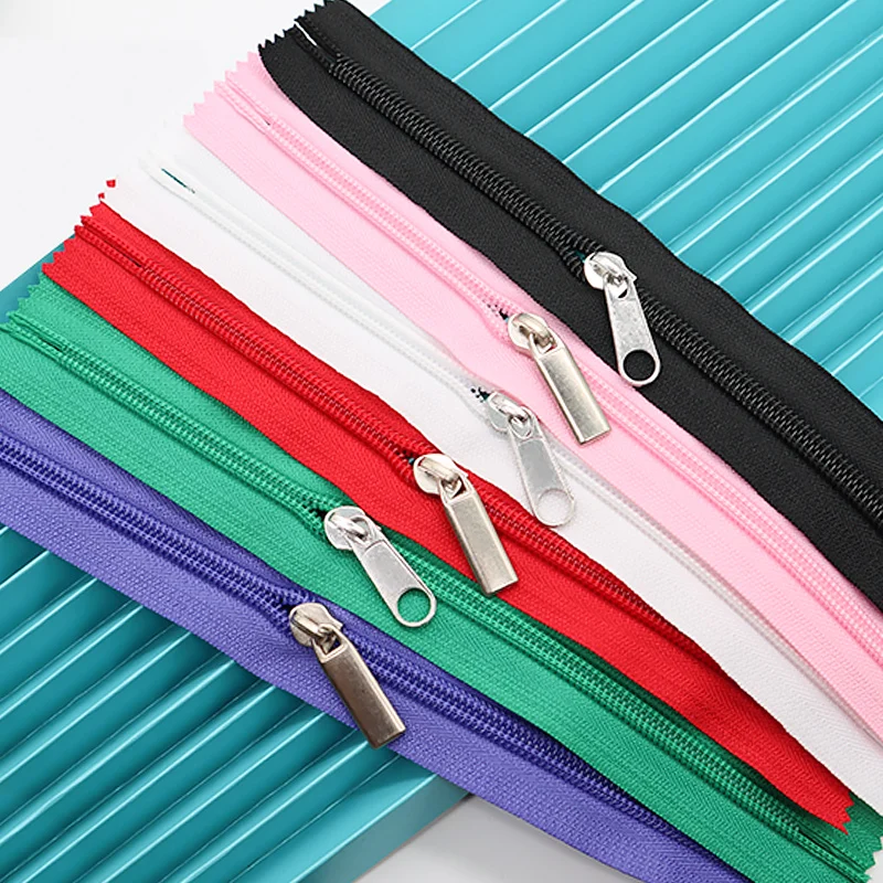 Wholesale Colorful Zipper Nylon Zippers For Handbags And Shopping Bags