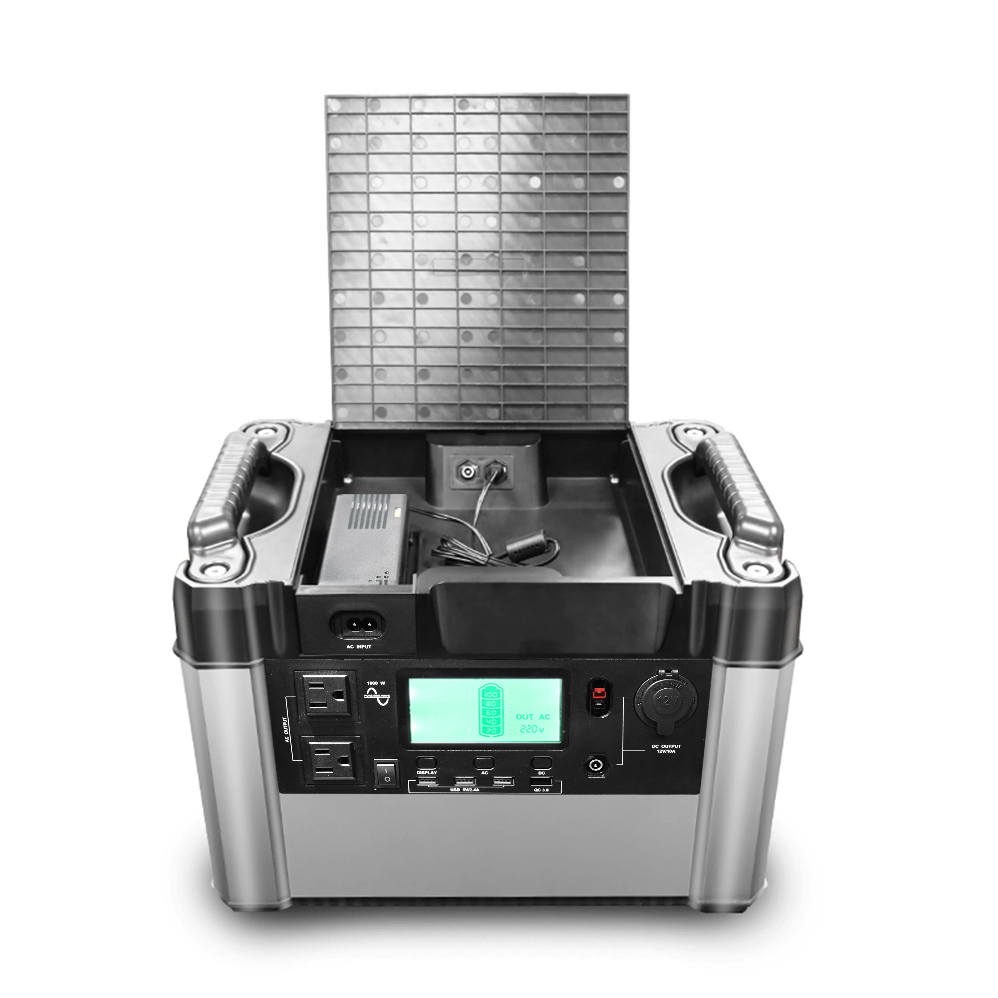 
New release 1000W portable power station 1100Wh USB Solar portable power station for home application 