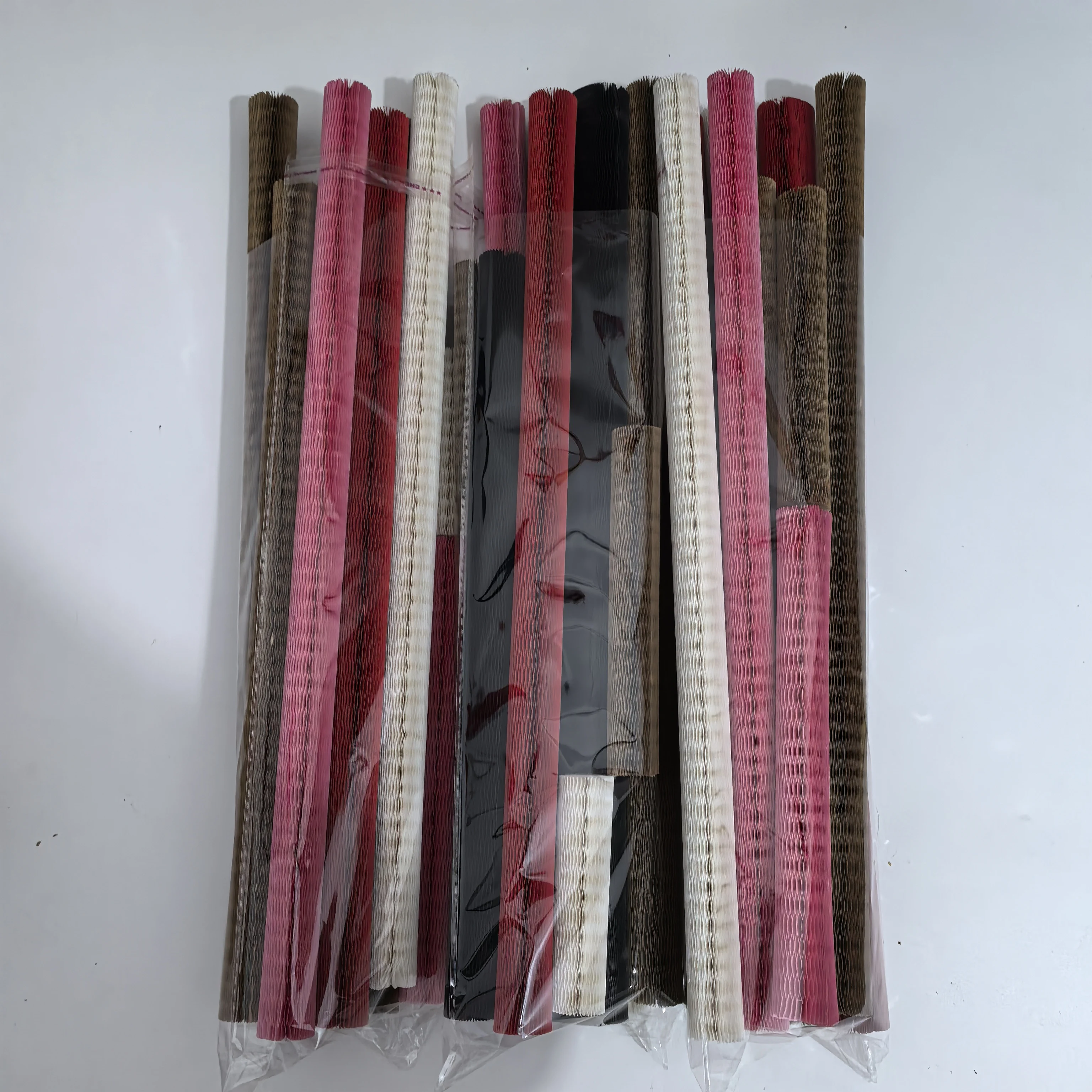 Eco-friendly Biodegradable Recyclable Cylindrical Honeycomb Kraft Wrapping Paper Sleeve For Fragile Goods Wine Bottle