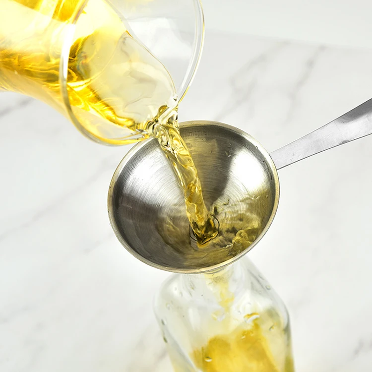 
3 in 1 Durable Metal Kitchen Funnels for Filling Bottles Stainless Steel Small Funnel for Transferring Oils Liquid Fluid Spice 