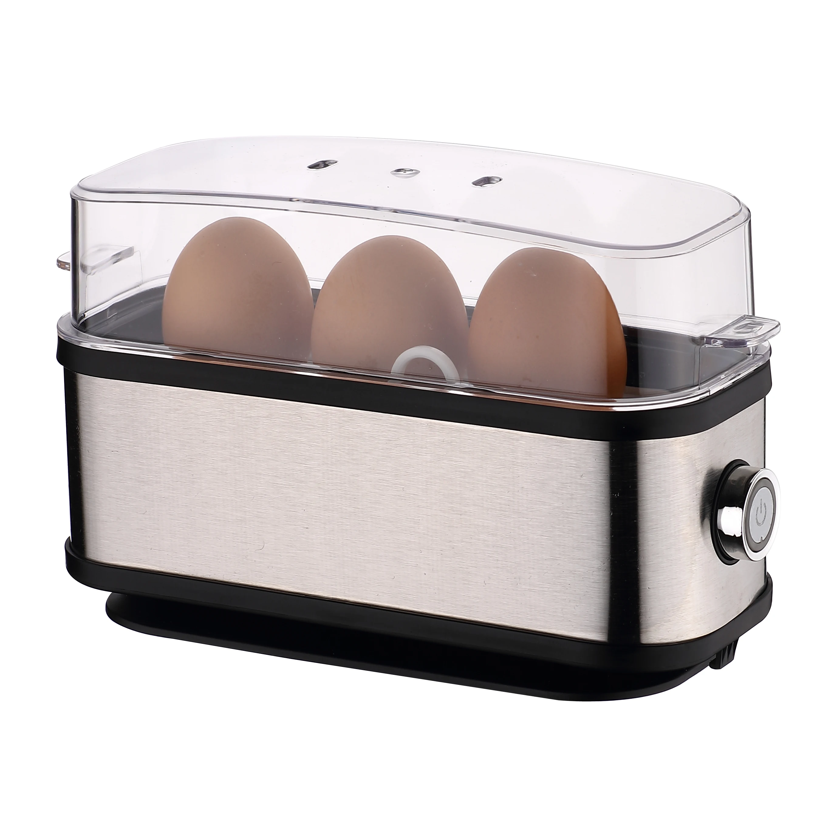 Custom Wholesale Colors 220V Home Kitchen 3 In 1 Rapid Egg Steamer Automatic Egg Cooker ABS Electric Egg Boiler With Lid