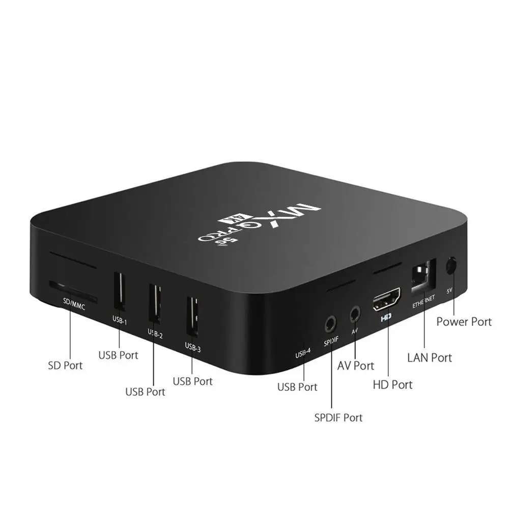  Amazon Hot Sale Android 10.1 TV Box Quad-Core IR Remote Control High Quality Multiple Mold 5G WiFi Set 4K