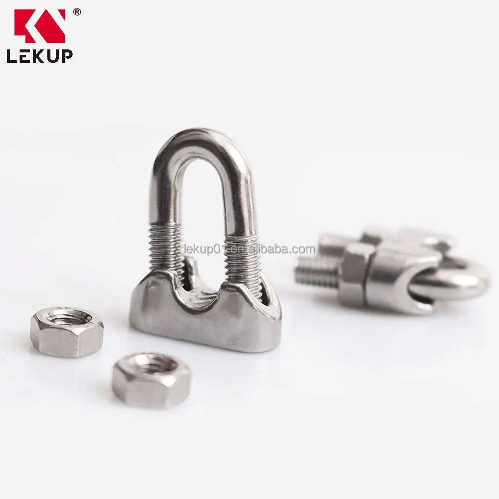 1/2 Inch M12 Wire Rope Clip 304 Stainless Steel U Bolt Saddle Fastener Cable Clamp Clip