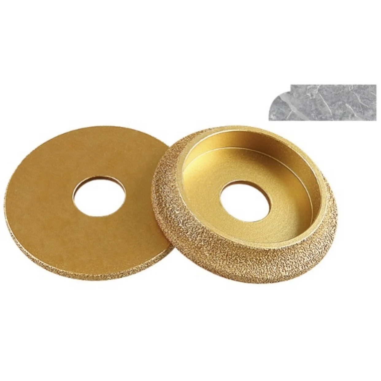Factory direct sale Vacuum Brazed Diamond Grinding Wheel Bullnose Edge Profile Polishing for Angle Grinder on Marble