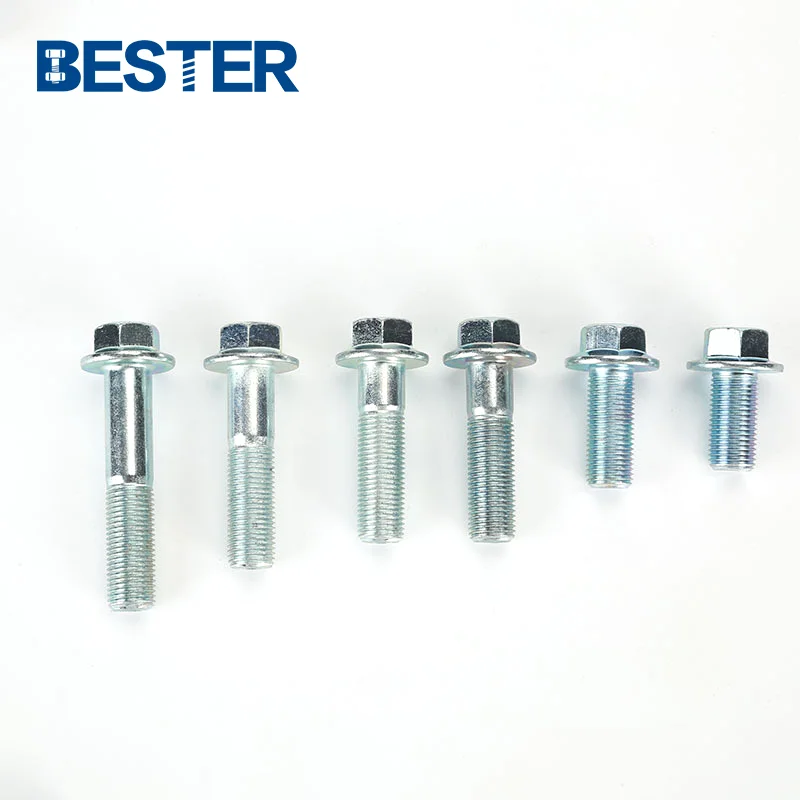 FOB Shanghai high tensile Grade 4.8/8.8/10.9 DIN Standard M13 M19 Hex Head Flange Bolts and Nuts