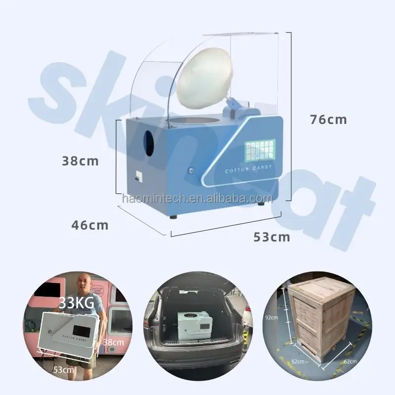 Commercial Homeuse Automatic Gas Professional Buy Machine Cotton Candy Cotton Candy Snack Machines