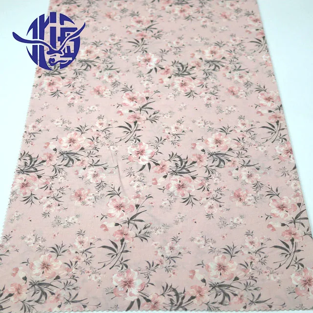
Spring best-selling fashion flower print fabric custom textile 100% cotton poplin 