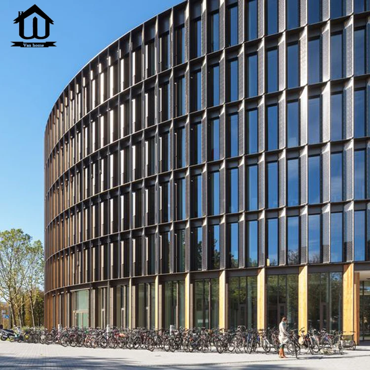 HISENG modern soundproof glass commercial curtain wall