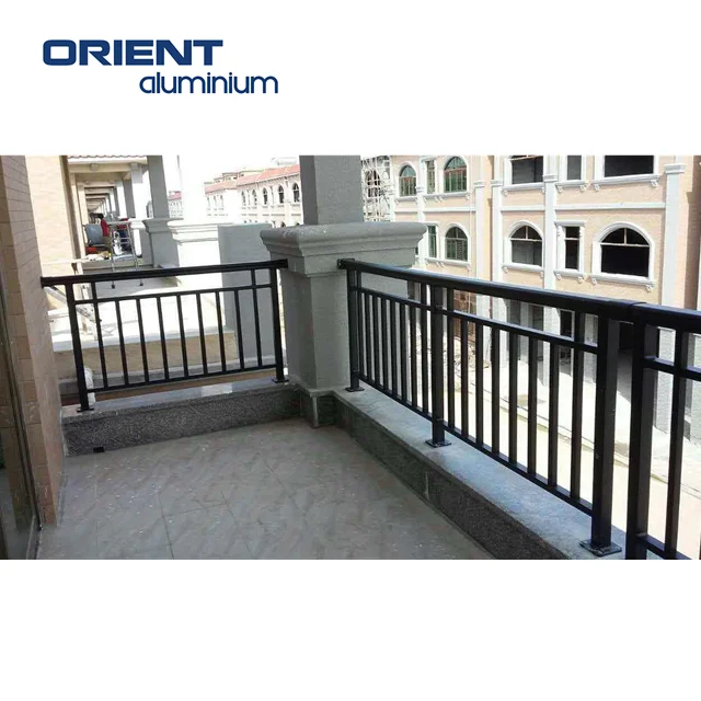 Outdoor Stair Aluminum Railings Handrails /Porch Railings and Posts/ aluminium handrail fittings and aluminium handrail profiles