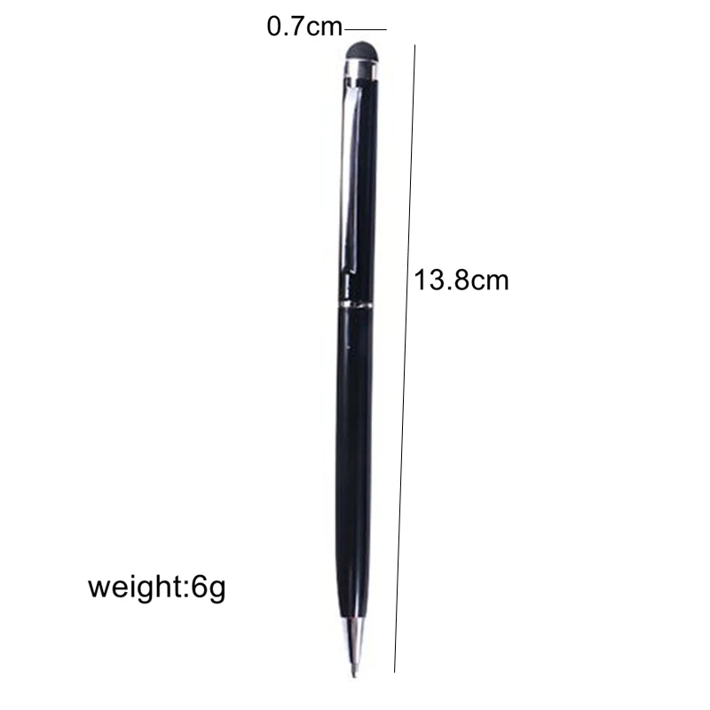 Cheap Metal Slim Touchscreen Ballpoint Pen  Twist Action Stylus Pens