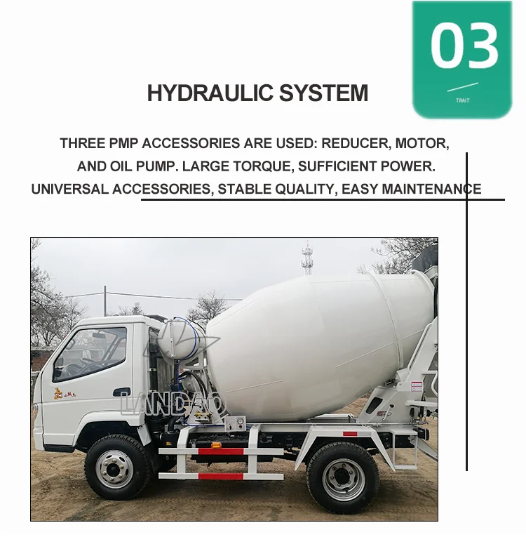 Hot Sale Mobile Tricycle Transit Beton Mini Truck Concrete Mixer