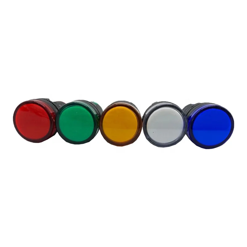 AD16 16mm 220V AC Green LED Pilot Light Signal Indicator Lamp