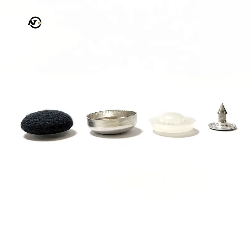 Plastic back Jean baseball cap button fabric self covered dad cap button 24L 15mm