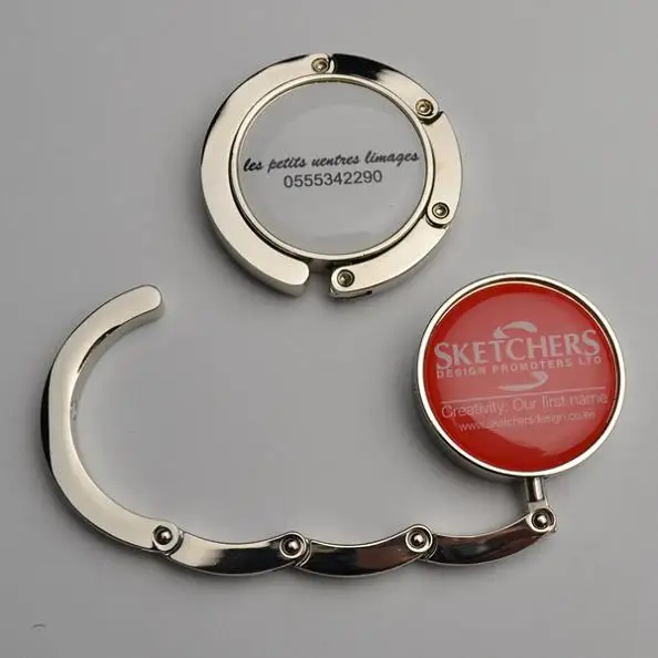 
Metal Custom Personalized Folding Handbag Purse Hooks Hangers 
