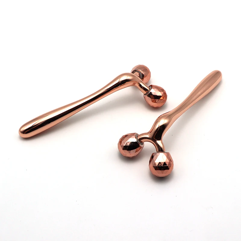 Exclusive  Facial Lymphatic Massage Roller Silver Body Massager Metal Roller Ball for Girls Face Care