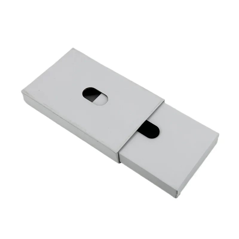 2024 Mini Corrugated Cardboard Present Boxes EVA Liner Business Jewelry Wedding Party Packaging Laser Embossing Drawer Slides