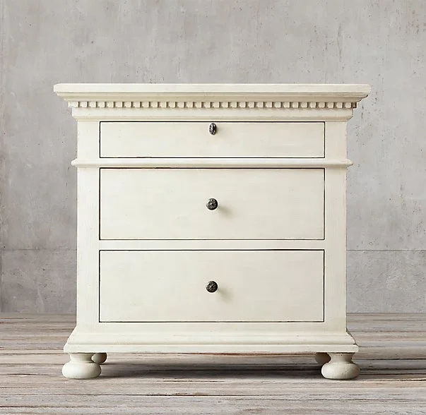 french country style antique white bed side tables, recycled wood nightstand, bed side tables wooden