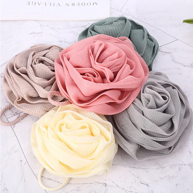 Large size 50g rose shape bath flower bath super soft and not loose bath ball flower foaming rich household