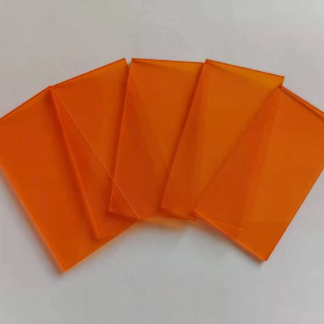 2mm thick 550nm 580nm optical orange longpass glass filter