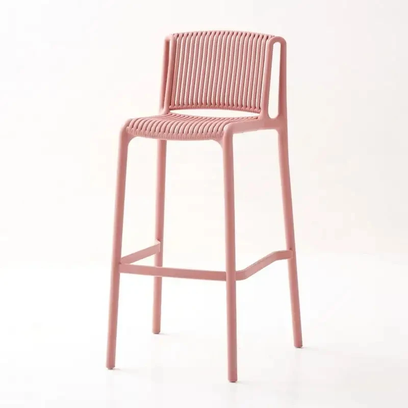 Hot Sale Modern Kitchen Counter Outdoor Athletic Club Sport OEM Colors Plastic Tall Bar Chair