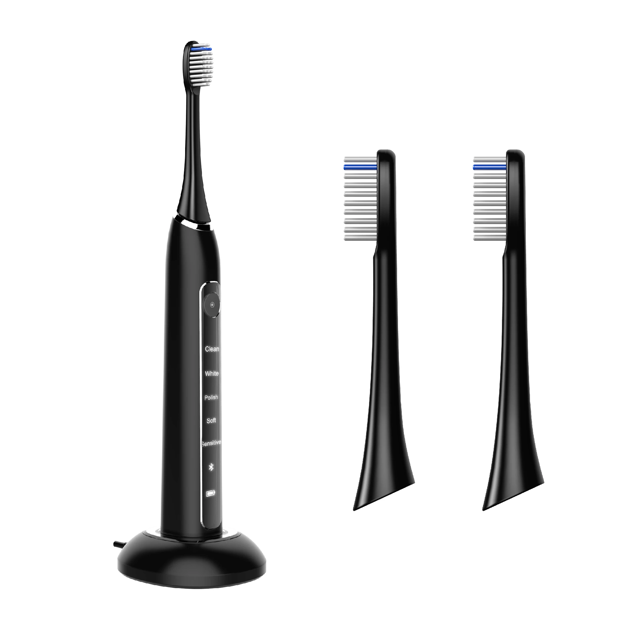 
2021 Best Top Automatic black sonic toothbrush With Bluetooth Function 