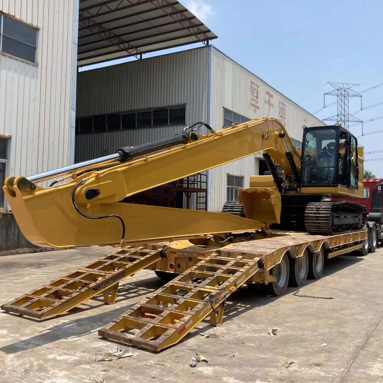 Hot sales long arm excavator excavator long reach boom arm assembly for Hitachi ZX200 PC300
