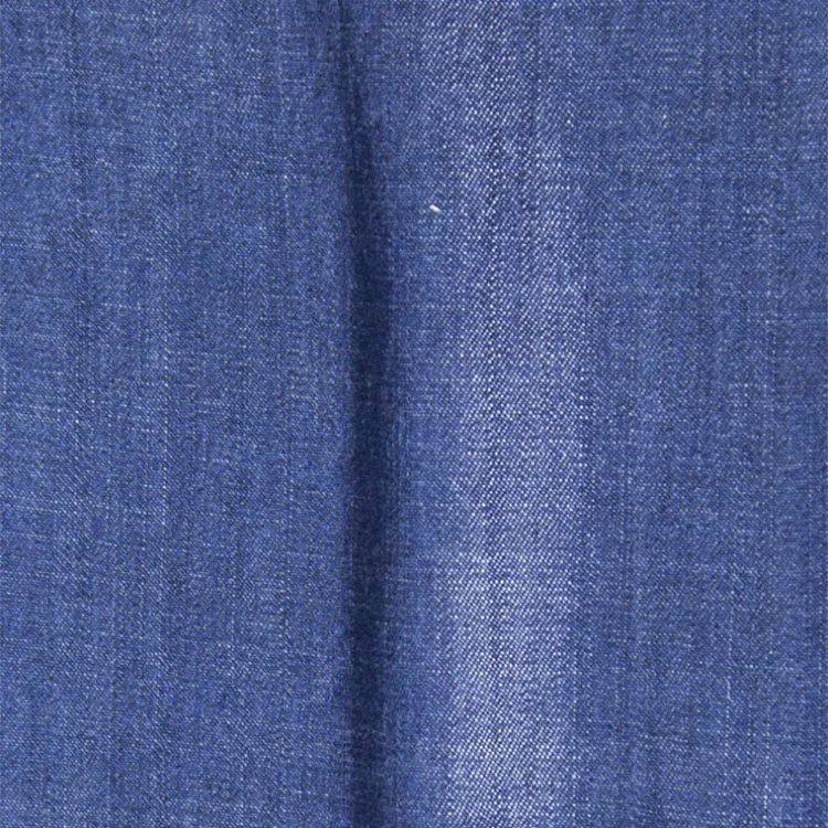 
Yarn Dyed Natural Soft 5oz Thin 100% Tencel Silk Slip Sweat Wicking Denim Fabric For Shirt 