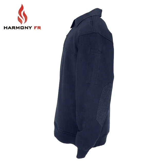 Custom EN11611 FR Fleece Sweatshirt Fire Resistant Knitted Clothing