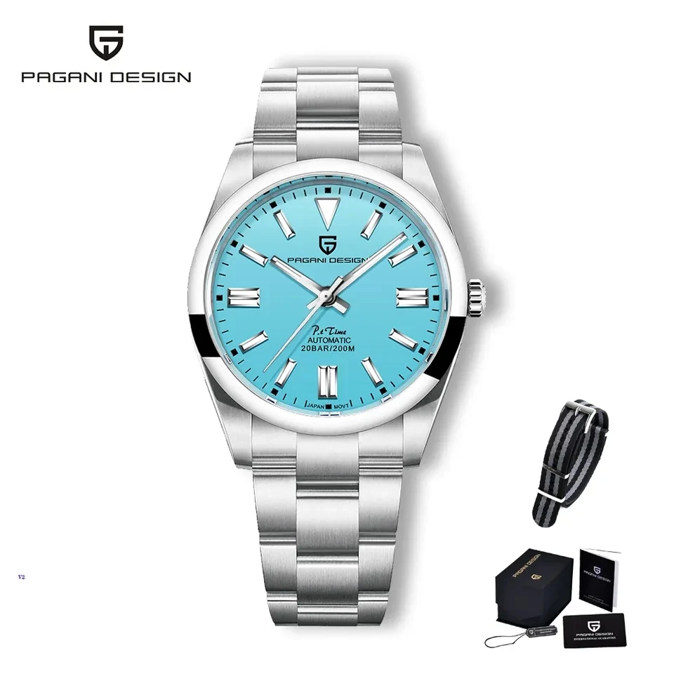 2022 PAGANI DESIGN 39mm Men Mechanical Watches NH35 Automatic Watch Sapphire Stainless Steel 20Bar Waterproof Reloj Hombre 1690