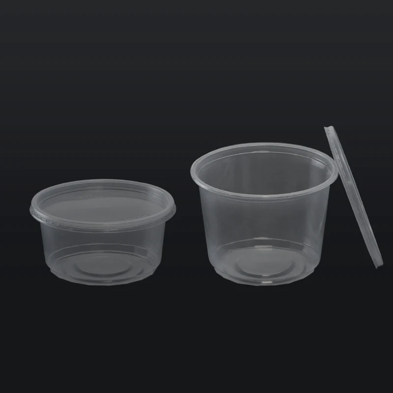 High Quality Meal Prep Containers Deli Containers Portion Controlled Disposable Sauce Cup with Airtight Lids
