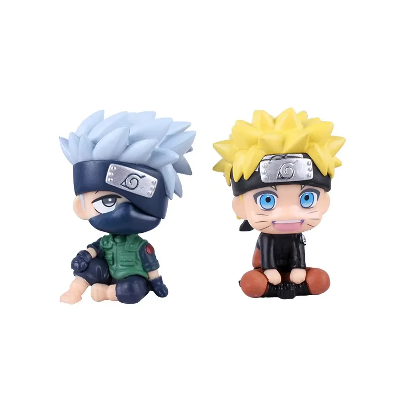 Wholesale 10cm Cartoon Figure Q Version Action Figure Sasuke Kakashi Cute Gift For Kid Girl Toy Figures Doll